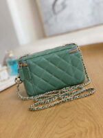 chanel a81242 vanity with chain lambskin gold football light green 002 luxibags.ru .jpg