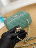 chanel a81242 vanity with chain lambskin gold football light green 003 luxibags.ru .jpg