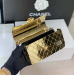 chanel a8802 evening bag lambskin gold metal gold 005 luxibags.ru .jpg