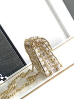 chanel a90091 limited edition pearl metal cf evening flap bag gold silver metal glass pearls 002 luxibags.ru .jpg