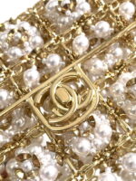 chanel a90091 limited edition pearl metal cf evening flap bag gold silver metal glass pearls 005 luxibags.ru .jpg