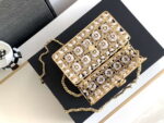 chanel a90091 limited edition pearl metal cf evening flap bag gold silver metal glass pearls 007 luxibags.ru .jpg