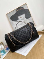 chanel a91169 flap travel bag airport series a94305 caviar calfskin black gold 2 luxibags.ru .jpg
