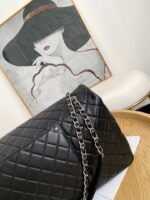 chanel a91169 flap travel bag airport series a94305 caviar calfskin black silver 3 luxibags.ru .jpg