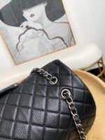 chanel a91169 flap travel bag airport series a94305 caviar calfskin black silver 6 luxibags.ru .jpg