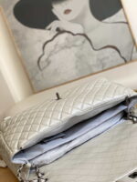 chanel a91169 flap travel bag airport series a94305 caviar calfskin silver white 9 luxibags.ru .jpg