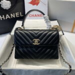 chanel a92236 flap bag with top handle lambskin gold tone metal black 020 luxibags.ru .jpg