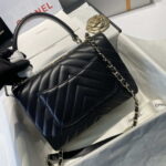 chanel a92236 flap bag with top handle lambskin gold tone metal black 024 luxibags.ru .jpg