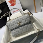 chanel a92236 flap bag with top handle lambskin gold tone metal gray 002 luxibags.ru .jpg