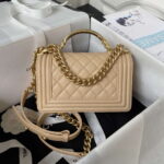 chanel a94805 boy flap bag with handle grained shiny calfskin gold tone metal beige 002 luxibags.ru .jpg