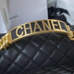chanel a94805 boy flap bag with handle grained shiny calfskin gold tone metal black 004 luxibags.ru .jpg