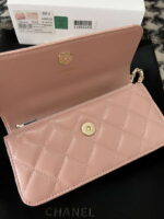 chanel a96034 woc wallet on chain with small flower handle pink lambskin 06 luxibags.ru .jpg