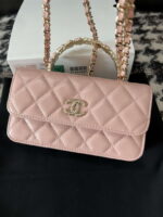 chanel a96034 woc wallet on chain with small flower handle pink lambskin 08 luxibags.ru .jpg