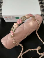 chanel a96034 woc wallet on chain with small flower handle pink lambskin 09 luxibags.ru .jpg