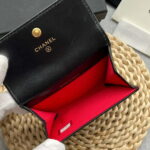 chanel ap1790 19 flap card holder shiny lambskin gold tone ruthenium finish metal black 009 luxibags.ru .jpg