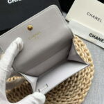 chanel ap1790 19 flap card holder shiny lambskin gold tone ruthenium finish metal gray 009 luxibags.ru .jpg