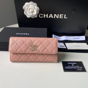 chanel ap2740 long flap wallet grained shiny calfskin pink 01 luxibags.ru .jpg