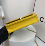 chanel ap2844 wallet on chain lambskin bag with top handle light gold yellow 009 luxibags.ru .jpg