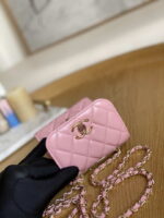 chanel ap3020 clutch with chain lambskip gold tone metal pink 003 luxibags.ru .jpg