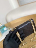 chanel ap3047 flap phone holder with chain dark brown lambskin gold tone metal 006 luxibags.ru .jpg