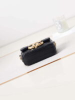 chanel ap3208 mini flap bag with chain shiny lambskin gold tone metal black 005 luxibags.ru .jpg