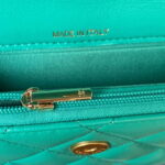chanel ap3385 woc flap phone holder with chain lambskin green gold 009 luxibags.ru .jpg