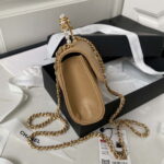 chanel ap3512 flap phone holder with chain lambskin imitation pearls enamel gold apricot 006 luxibags.ru .jpg