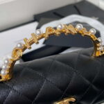 chanel ap3512 flap phone holder with chain lambskin imitation pearls enamel gold black 004 luxibags.ru .jpg
