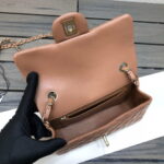chanel as1116 mini flap handbag classic bag lambskin brown shiny gold a69900 008 luxibags.ru .jpg