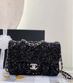chanel as1116 samll flap sequin bag sparkling bingbing 20cm black 003 luxibags.ru .jpg