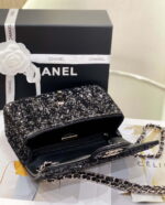chanel as1116 samll flap sequin bag sparkling bingbing 20cm black 007 luxibags.ru .jpg