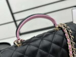 chanel as2431 mini flap black with pink lambskin bag with top handle gold 003 luxibags.ru .jpg