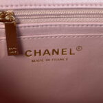 chanel as2431 mini flap lambskin bag with top handle light gold dark pink 008 luxibags.ru .jpg