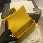 chanel as2431 mini flap lambskin bag with top handle yellow bright gold 007 luxibags.ru .jpg