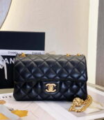 chanel as3041 flap classic bag cf camellia lambskin black gold 001 luxibags.ru .jpg