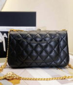 chanel as3041 flap classic bag cf camellia lambskin black gold 005 luxibags.ru .jpg