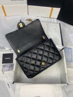 chanel as3215 large flap bag lambskin gold tone metal black 006 luxibags.ru .jpg
