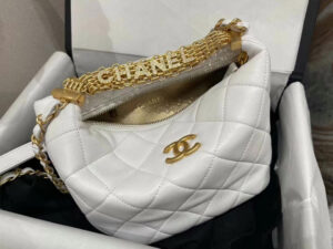 chanel as3242 small hobo bag lambskin strass gold tone metal white 001 luxibags.ru .jpg