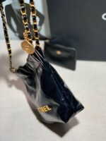 chanel as3260 22 mini handbag shiny calfskin black with gold a86 003 luxibags.ru .jpg