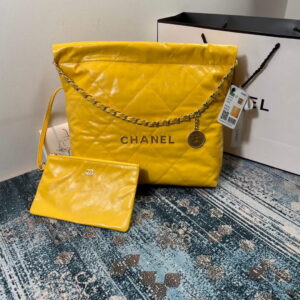 chanel as3260 22 small handbag shiny calfskin yellow gold 001 luxibags.ru .jpg