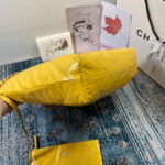 chanel as3260 22 small handbag shiny calfskin yellow gold 003 luxibags.ru .jpg