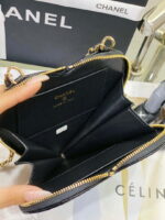 chanel as3295 heart clutch with chain lambskin gold tone metal black and white 006 luxibags.ru .jpg
