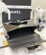 chanel as3356 mini flap 18cm patent leather camellia black 007 luxibags.ru .jpg