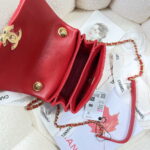 chanel as3365 mini flap bag 17cm lambskin red 008 luxibags.ru .jpg