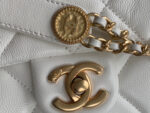 chanel as3368 mini flap bag shiny calfskin gold tone metal white 03 luxibags.ru .jpg