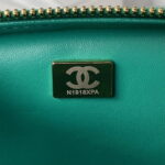 chanel as3384 backpack chain bag lambskin green 009 luxibags.ru .jpg