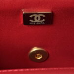 chanel as3442 mini flap bag velvet enamel gold tone metal wine red 009 luxibags.ru .jpg