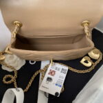 chanel as3456 mini flap bag lambskin gold tone metal apricot 007 luxibags.ru .jpg