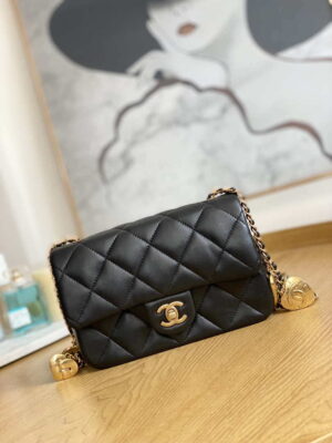 chanel as3457 mini flap bag lambskin gold tone metal black 001 luxibags.ru .jpg