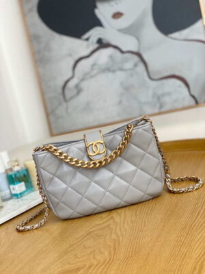 chanel as3476 hobo handbag lambskin light grey 001 luxibags.ru .jpg
